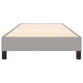 thumbnail image 3 of vidaXL Bed Frame Light Grey 100x190 cm Twin Fabric, 3 of 5