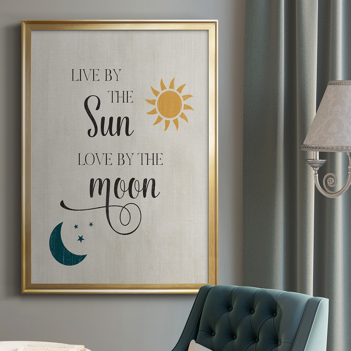 Sun and Moon Premium Classic Framed Print - Ready to Hang