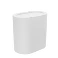 thumbnail image 3 of Bathroom Small Trash Can with Lid,White Toilet Push-open Lid Plastic Trash Can,10L / 2.7 Gallon Slim Garbage Bin Waste Basket for Bedroom,Bathroom,Office,Kitchen, 3 of 7
