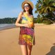 thumbnail image 3 of Fotbe Beautiful African Woman Vestido de Verano sin Mangas para Mujer – Vestido Midi Línea A, Estilo Camiseta Floral, Vestido Playero Casual y Fluido, 3 of 7