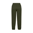 thumbnail image 5 of CQONEPT Girls Crossover Sweatpants Casual Loose Fit Jogger Pant Athletic Workouts Pants with Pockets Army Green 130, 5 of 7