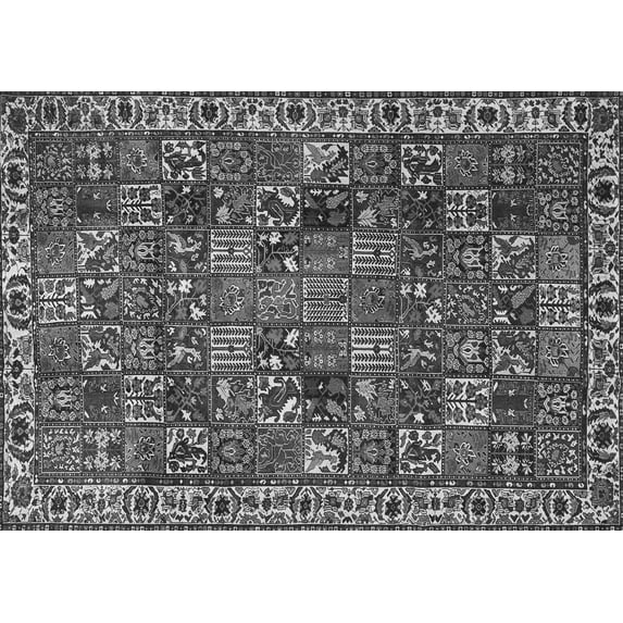 Ahgly Company Indoor Rectangle Persian Gray Traditional Area Rugs, 7' x 10'