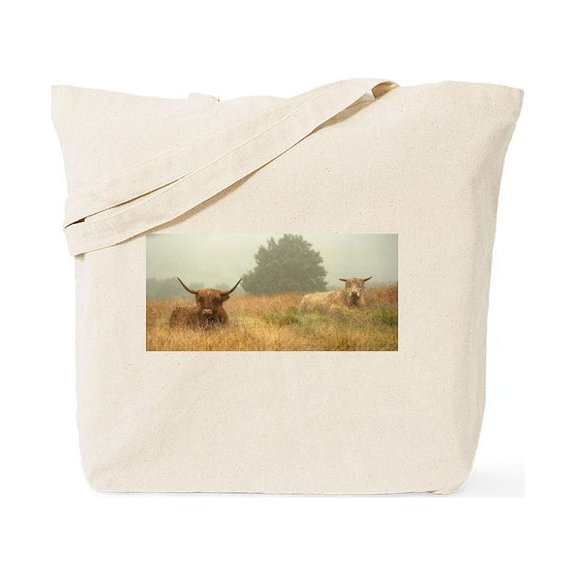 CafePress - Highlands In The Mist Tote Bag - Unisex Canvas Tote Bag, Beige, 1-Piece