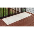 thumbnail image 3 of Sabrina Soto Sabrina Indoor/Outdoor Geometric Modern Runner Rug, Beige/White, 72" x 24", 3 of 3