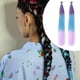 thumbnail image 5 of 2 extensiones de cabello sintético con cola de caballo para peinar con banda elástica. Púrpura Azul Rosa, 5 of 9