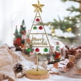 thumbnail image 4 of Tabletop Mini Christmas Tree,Artificial Tabletop Christmas Tree with Lights,Tabletop Metal Christmas Tree Wrought Iron Ornament Display Stand Christmas Ornament,Desktop Decorations Mini Xmas Tree, 4 of 6