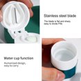 thumbnail image 5 of Wosthever Divisor de pastillas de plástico 4 en 1, taza de agua con ranura en forma de V, divisor de tableta tipo mano antideslizante, trituradora para Almacenamiento y organización del hogar Verde Wosthever HA028337-02, 5 of 5