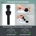 thumbnail image 4 of CASAINC 4 in. Center Set Double Handle 3 holes Bathroom Sink Faucet with Pop-up Drain in Matte Black, 4 of 9