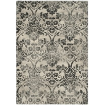 SAFAVIEH Retro Hyram Abstract Area Rug, Cream/Grey, 5'3" x 8'
