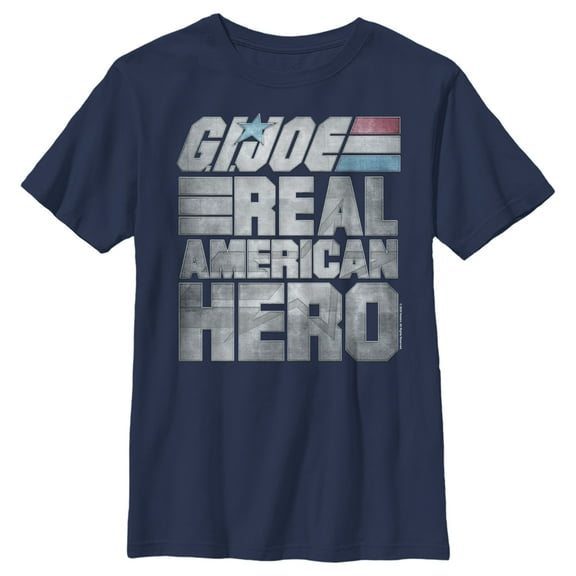 Boy's GI Joe Real American Hero Graphic Tee Navy Blue X Large