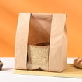 thumbnail image 1 of Bolsas Kraft Sincero 30 piezas con bolsa de embalaje de papel con ventana de pie, 1 of 5