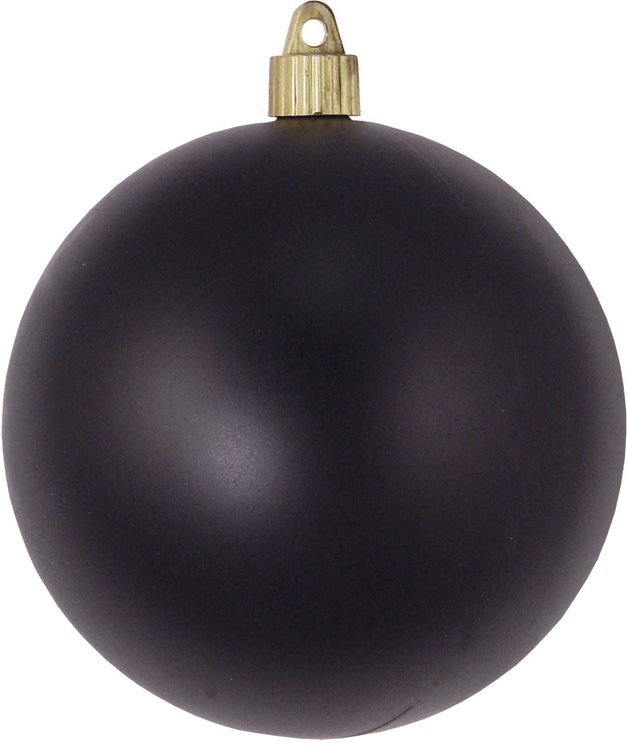 Matte Black Christmas Tree Ornaments