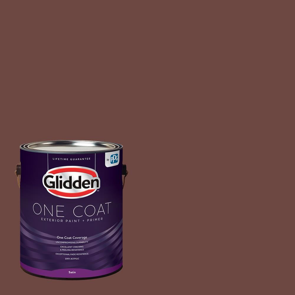 Glidden One Coat, Exterior Paint + Primer, Warm Mahogany