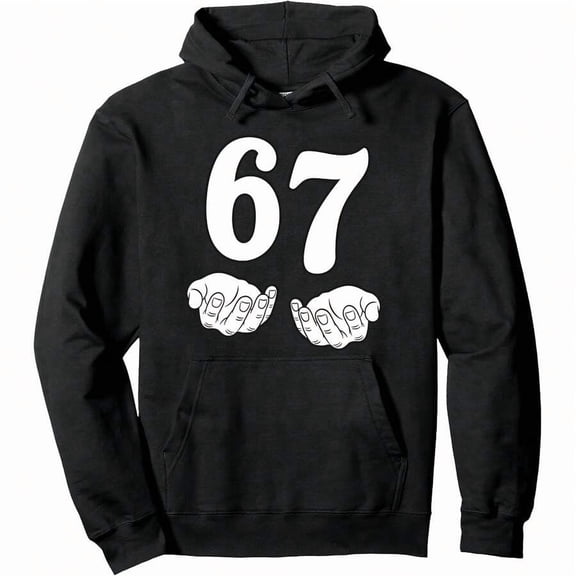 Gen Alpha 67 Meme Hoodie - Six Seven Funny Slang Pullover, School & Casual Streetwear