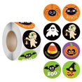 thumbnail image 1 of 500 pegatinas de Halloween para niños, pegatinas para bolsas de golosinas, pegatinas de calabaza, araña y murciélago para Halloween, pegatinas navideñas, pegatinas de Halloween para adultos, 8, 1 of 5