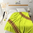 thumbnail image 6 of Softball Blanket for Girls, Softball Gifts for Team Girls 8 9 10 11 12 Years Old Softball Lovers, Kids Adults Sport Softball Print Throw Blanket - Softball 60x80 Inch, 6 of 6