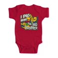 thumbnail image 1 of Toddler "I Dig Being the Big Brother" Bodysuit - Red - 12 Months, 1 of 1