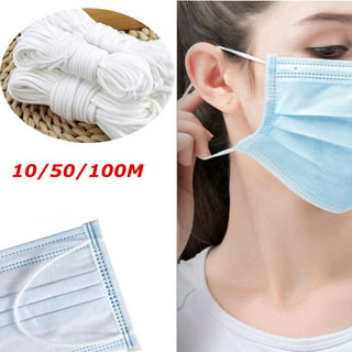 Flexible Elastic Band Stretch Rope For DIY Face Masks And Craft Tape  100/200 Yards, 3/5/6/8/12mm Width From Longmian, $32.21