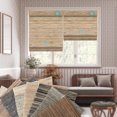 thumbnail image 1 of Stores en Bois Naturel Motorisés Ersan pour Fenêtres, Stores Romains Électriques avec Télécommande pour Portes Coulissantes, Compatibles avec Alexa/Homekit/Google Home, Personnalisés, Échantillons Multicolores, 1 of 4