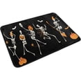 thumbnail image 2 of SKYSONIC Halloween Skeleton Door mat Non Slip Floor Door Rug Soft Floor Mat for Kitchen Garden Bedroom Indoor Outdoor Entrance Home Holiday Decoration 23.6" x15.7", 2 of 7