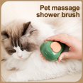 thumbnail image 7 of Cat Steam Brush, 3 in 1 Cat Steamy Brush, Silicone Massage Grooming Brush, Self cleaning Brush with USB Rechargeable, Pet Hair Cleaning Brush Comb for Cats Dogs (Avocado Green), 7 of 7