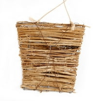 Kedshhgu Clearance Rattan Flower Basket Thanksgiving Wall Mounted Vintage Flat Flower Basket