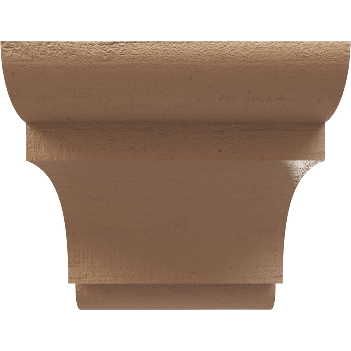 8"W x 16"D x 8"H Wide New Brighton Rough Cedar Woodgrain TimberThane Corbel, Primed Tan