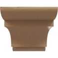 thumbnail image 2 of 8"W x 16"D x 8"H Wide New Brighton Rough Cedar Woodgrain TimberThane Corbel, Primed Tan, 2 of 6