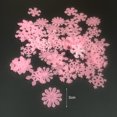 thumbnail image 5 of Ludlz 50Pcs Glow in The Dark Snowflakes Decals Christmas Wall Stickers Window Clings Luminous Sticker Eye-catching Unique Shape Plastic Decorative Ceiling Snowflake Fluorescent Sticker, 5 of 8