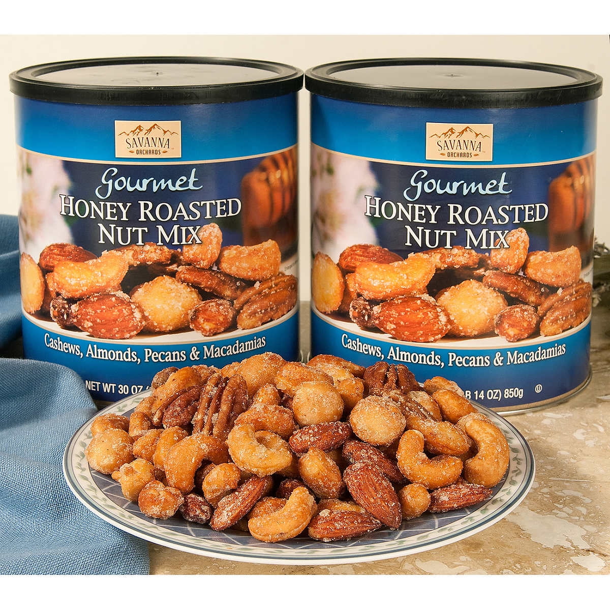 2 Pack Savanna Honey Roasted Mix Nuts, 30 oz