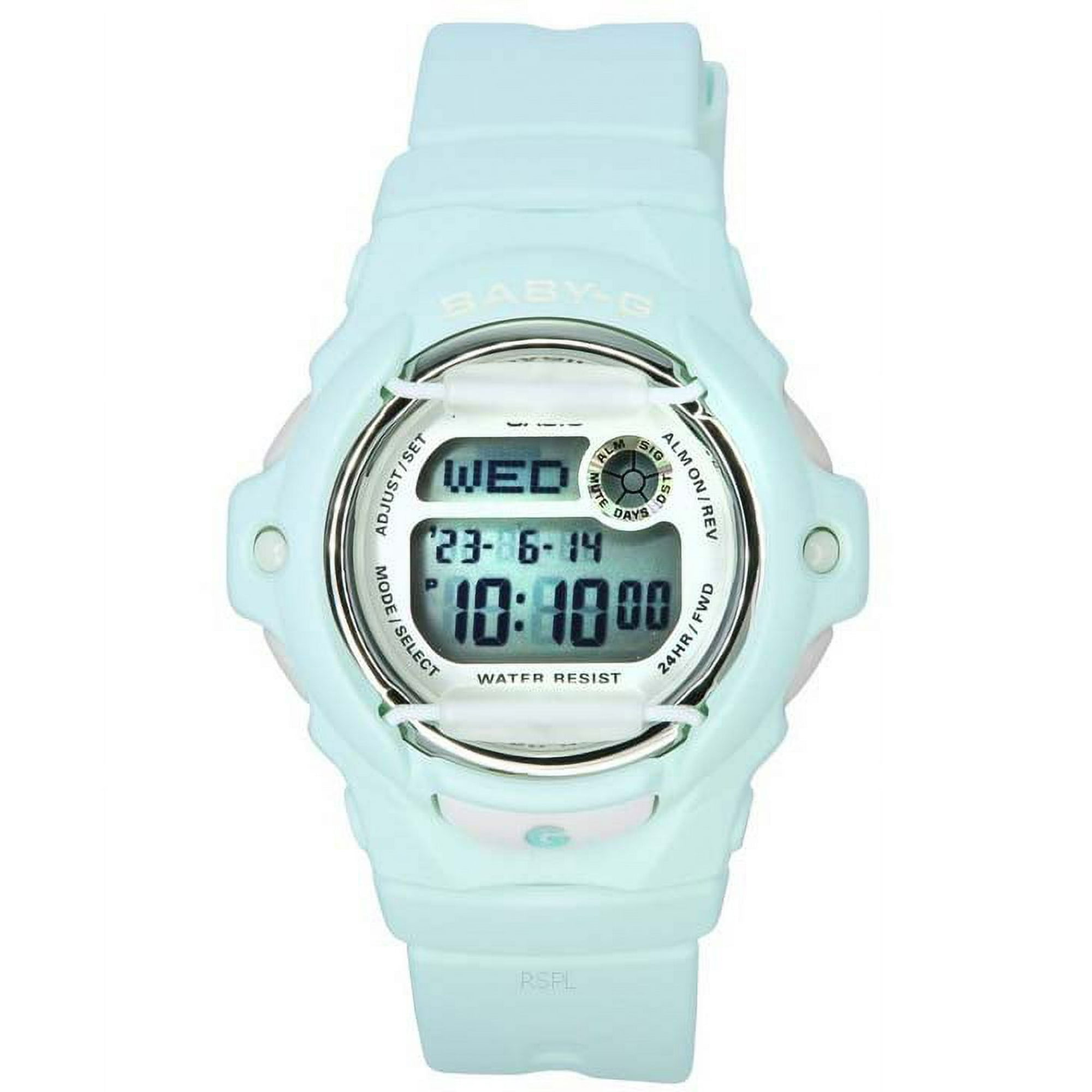 Casio Baby G Digital Pastel Green Resin Strap Quartz BG 169U 3 200M Women s Watch Walmart