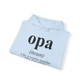 thumbnail image 4 of Opa Grandpa Fathers Day Definition Hoodie, Gifts, Hooded Sweatshirt, 4 of 4