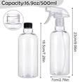 thumbnail image 2 of Armscye 16.9oz/500ml Empty Spray Bottles 4 Sets, Adjustable Mist/Jet Nozzle Leakproof Refillable Bottles for Cleaning, Hair, Essential Oils, Adjustable Mist, Stream Nozzle, 2 of 7