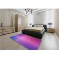 thumbnail image 5 of Ahgly Company Machine Washable Indoor Round Transitional Purple Area Rugs, 5' Round, 5 of 7