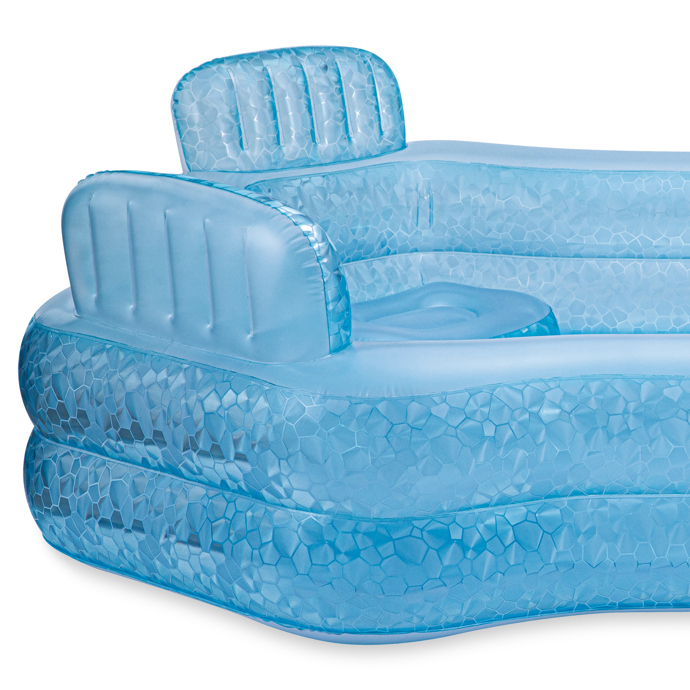 Funsicle Heavenly Blue Great Escape Inflatable Famiy Swimming Pool, Age ...