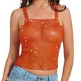 thumbnail image 2 of Kureaily Stylish Women's Tank Tops For Parties And Nightclubs Rhinestone Sleeveless Crop Top For A Seductive Solid Color Camisole, 2 of 6