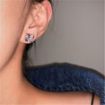 thumbnail image 4 of Jewelry On Clearance Diamond-Studded Super Flash Design Sense Earrings Chain Earrings Asymmetrica Silver, 4 of 6