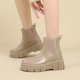 thumbnail image 4 of Botas cortas de goma para mujer, botas de lluvia de PVC antideslizantes, botines cortos impermeables, botas de montar, botines, zapatos de jardín de moda, botas antideslizantes para la nieve, 4 of 6