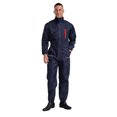 thumbnail image 3 of iiniim Men's Resistant Work Overalls One Piece Mechanics Workwear Coveralls Long Sleeve Jumpsuits Navy Blue 160/S, 3 of 7
