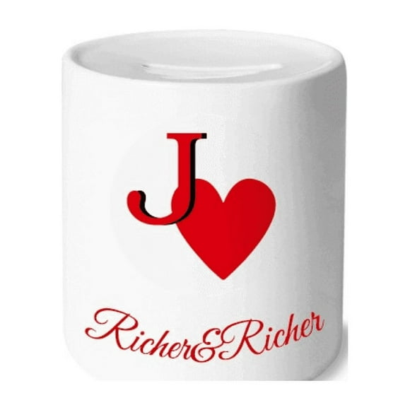 Love Jack Heart J Poker Rich and Rich Bank Saving Box Coin