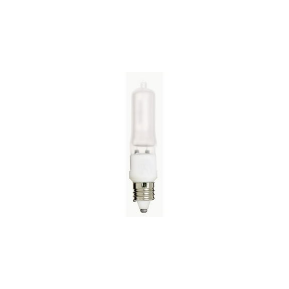 Satco S1917 - 150 watt; Halogen; T4 1/2; Frosted; 2000 Average rated Hours; 2430 Lumens; Mini Cand base; 120 volts