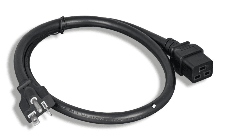 AYA 10Ft (10 Feet) 12AWG Heavy Duty NEMA 5-20P To IEC-60320-C19 Power ...