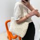 thumbnail image 5 of Bolsa Bolso de hombro de encaje tejido de paja para mujer a la moda, bolsos de playa para mujer (beige) Tmvgtek Para estrenar, 5 of 9
