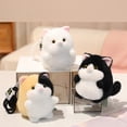 thumbnail image 5 of Mini Cat Plush Toy Soft Sensory Hand Exercise Stress Relief Gift Black, 5 of 6
