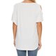 thumbnail image 5 of Fiudx Ofertas Del Día Jersey de Mujer Liso de Manga Corta con Cuello En V y Encaje Camiseta Suelta Top, 5 of 5