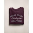 thumbnail image 3 of West Coast Girl Team Sweatshirt Women -Image by Shutterstock, Female 3X-Large, 3 of 4