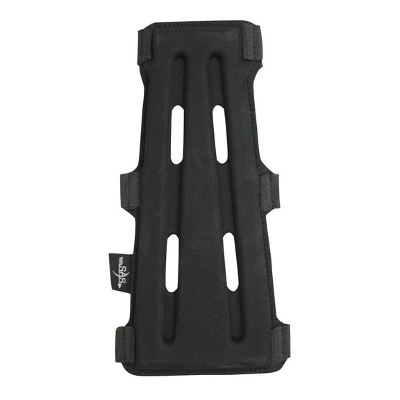 SAS 8" Black Armguard with 3-Strap Buckles - Black