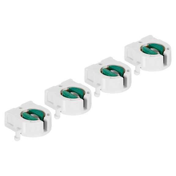 Uxcell Non Shunted T8 Lamp Holder Socket Light Socket LED Fluorescent Tube White Green 4 Pack