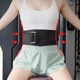 thumbnail image 4 of Tnobhg Weight Lifting Belt with Fastener Tape Adjustable Lightweight Self-Locking Powerlifting Belt Workout Fitness Waist Belt, 4 of 8