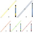 thumbnail image 3 of 2 Pcs Foldable Golf Alignment Stick Fiberglass with Elastic Rope Practicing Trainer Sticks Equipment for Household Office Garden Yellow, 3 of 7